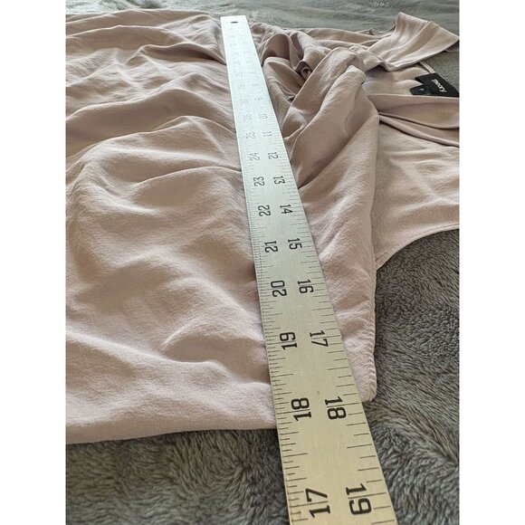 Theory Women's Twist Front Sleeveless Silk Top XS In Sandwash Lilac Old Money - Picture 7 of 8